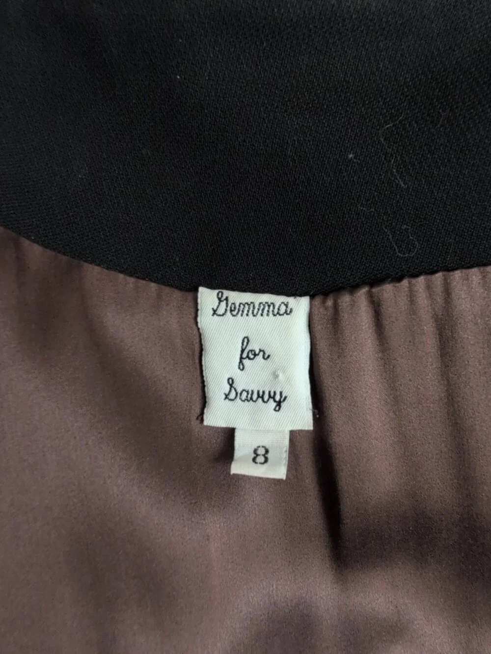 Gemma for Savvy Black Long Blazer Fully Lined w/ Buttons & Pocket Details Sz 8 - Picture 8 of 9